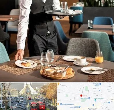 رستوران در خیابان آزادی