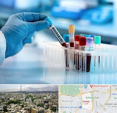 آزمایشگاه خون قبل از ازدواج در گیشا 