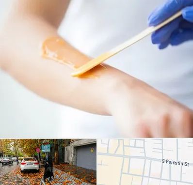 اپیلاسیون کار در خیابان فلسطین