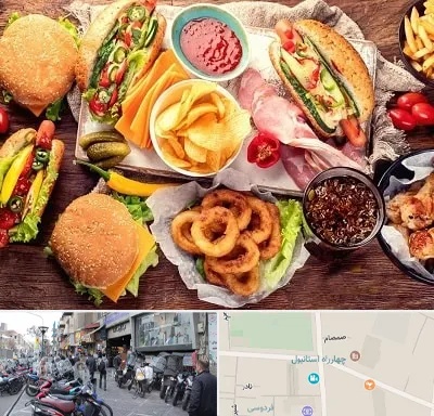 فست فود در چهارراه استانبول