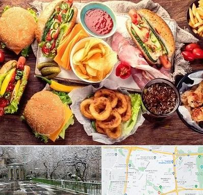 فست فود در باغ فیض