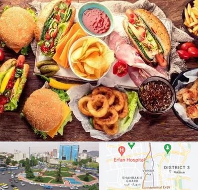 فست فود در ونک تهران