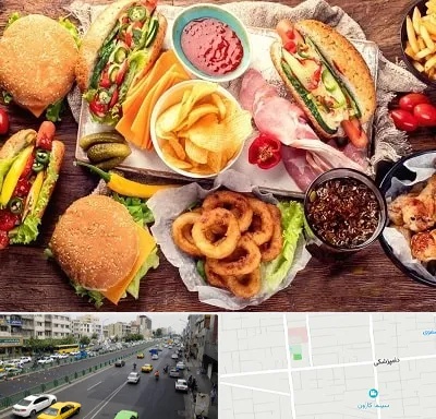 فست فود در خیابان دامپزشکی