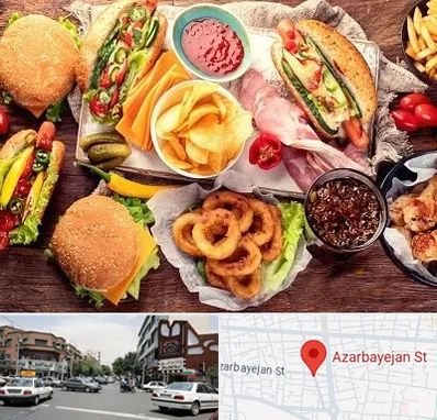 فست فود در خیابان آذربایجان