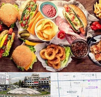 فست فود در مرکز تهران