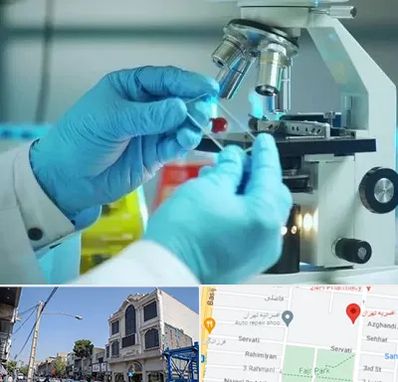 آزمایشگاه با جواب فوری در افسریه 