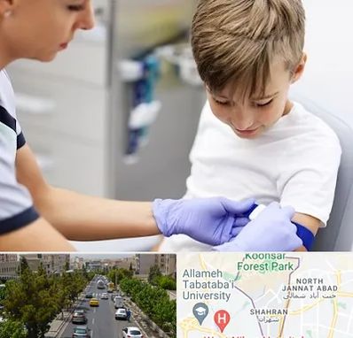 آزمایشگاه مخصوص کودکان در شهران 