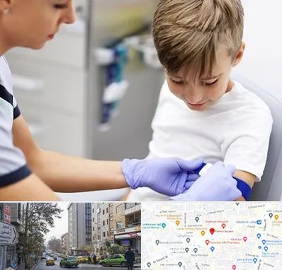 آزمایشگاه مخصوص کودکان در فاطمی 