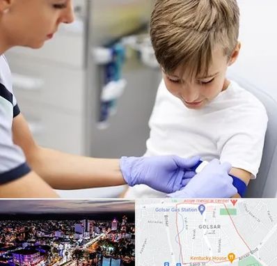 آزمایشگاه مخصوص کودکان در گلسار رشت 