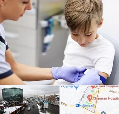 آزمایشگاه مخصوص کودکان در اقدسیه 