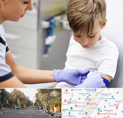 آزمایشگاه مخصوص کودکان در شریعتی 