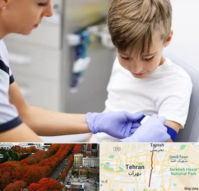 آزمایشگاه مخصوص کودکان در ولیعصر 