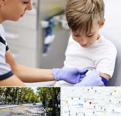 آزمایشگاه مخصوص کودکان در میرداماد 