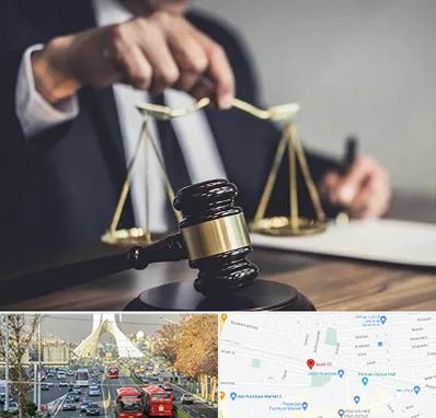 وکیل حقوقی در خیابان آزادی