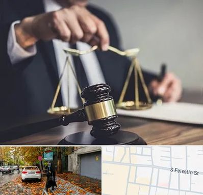وکیل حقوقی در خیابان فلسطین
