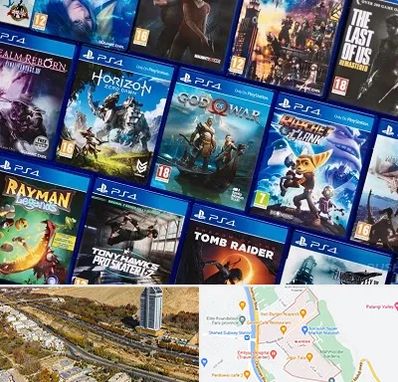 نصب بازی پلی استیشن PS4 در خیابان نیایش شیراز