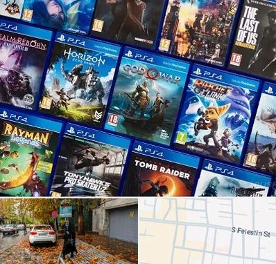 نصب بازی پلی استیشن PS4 در خیابان فلسطین