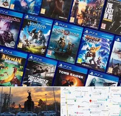 نصب بازی پلی استیشن PS4 در میدان حر 