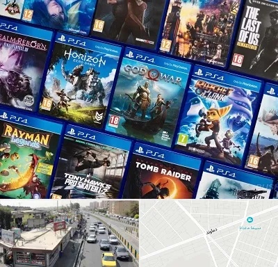 نصب بازی پلی استیشن PS4 در خیابان دماوند
