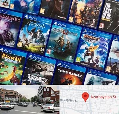 نصب بازی پلی استیشن PS4 در خیابان آذربایجان