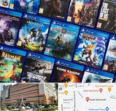 نصب بازی پلی استیشن PS4 در سهروردی 