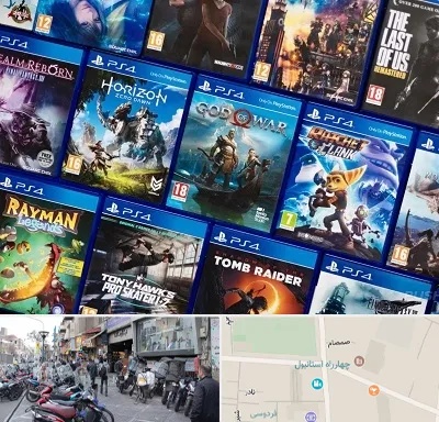 نصب بازی پلی استیشن PS4 در چهارراه استانبول