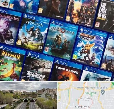 نصب بازی پلی استیشن PS4 در یوسف آباد 