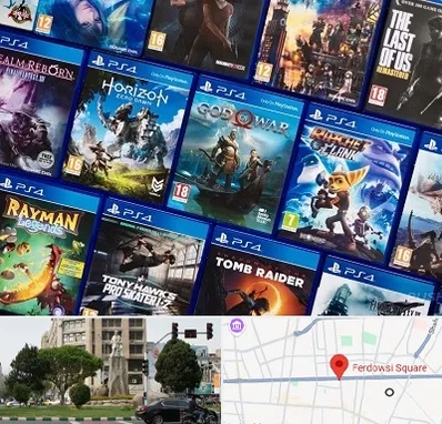 نصب بازی پلی استیشن PS4 در میدان فردوسی تهران