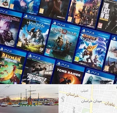 نصب بازی پلی استیشن PS4 در میدان خراسان