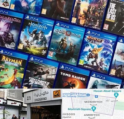 نصب بازی پلی استیشن PS4 در منیریه 