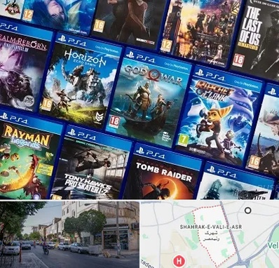 نصب بازی پلی استیشن PS4 در شهرک ولیعصر