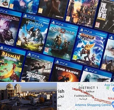 نصب بازی پلی استیشن PS4 در فرمانیه 