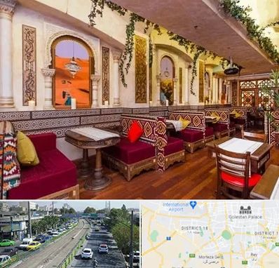 کافه عربی در جنوب تهران