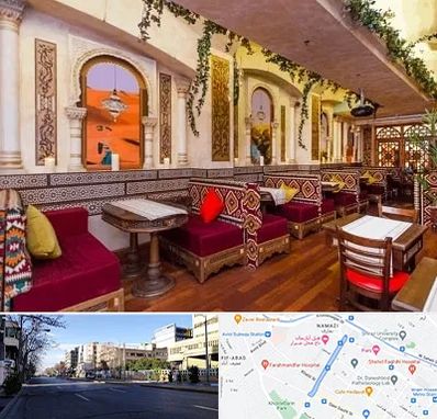 کافه عربی در خیابان ملاصدرا شیراز