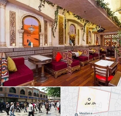 کافه عربی در بازار تهران