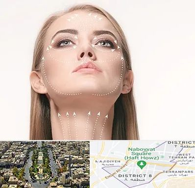 لیفت صورت با نخ در نارمک 