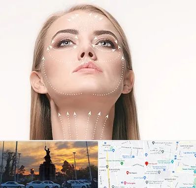 لیفت صورت با نخ در میدان حر 