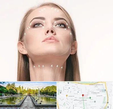 لیفت صورت با نخ در سرسبز 