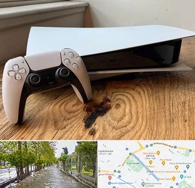 نصب بازی پلی استیشن PS5 در خیابان ارم شیراز