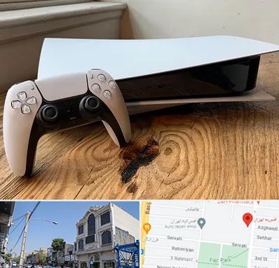 نصب بازی پلی استیشن PS5 در افسریه 