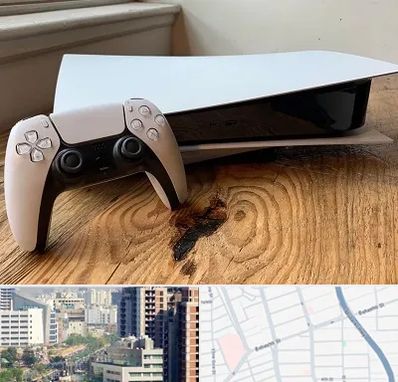 نصب بازی پلی استیشن PS5 در خیابان بهشتی