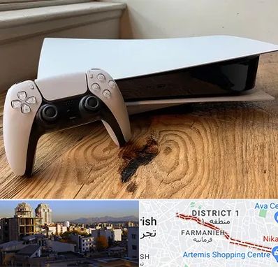نصب بازی پلی استیشن PS5 در فرمانیه 