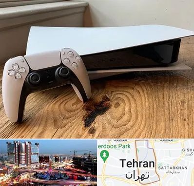 نصب بازی پلی استیشن PS5 در صادقیه 