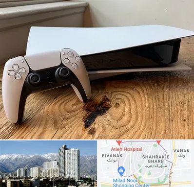 نصب بازی پلی استیشن PS5 در شهرک غرب 