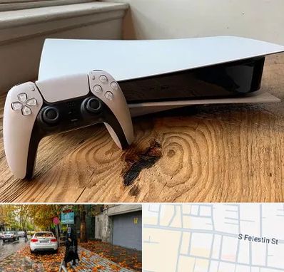 نصب بازی پلی استیشن PS5 در خیابان فلسطین