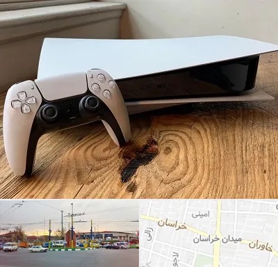 نصب بازی پلی استیشن PS5 در میدان خراسان