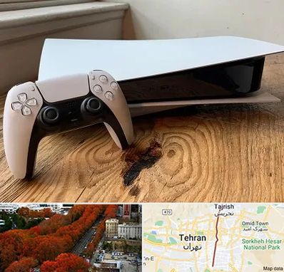 نصب بازی پلی استیشن PS5 در ولیعصر 