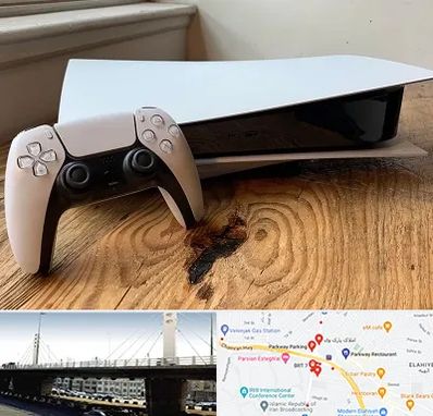 نصب بازی پلی استیشن PS5 در پارک وی 