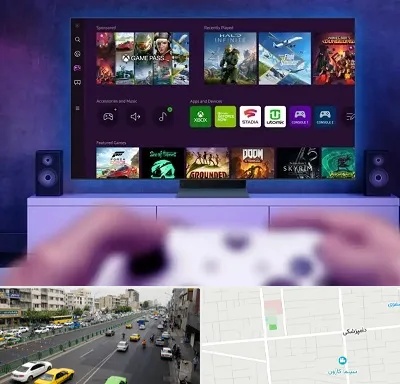 نصب بازی ایکس باکس Xbox در خیابان دامپزشکی
