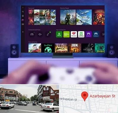 نصب بازی ایکس باکس Xbox در خیابان آذربایجان